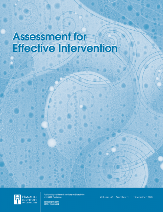 Assessment for Effective Intervention Journal Subscription