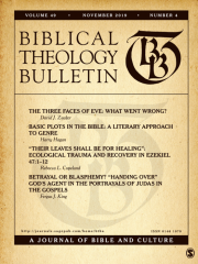 Biblical Theology Bulletin Journal Subscription