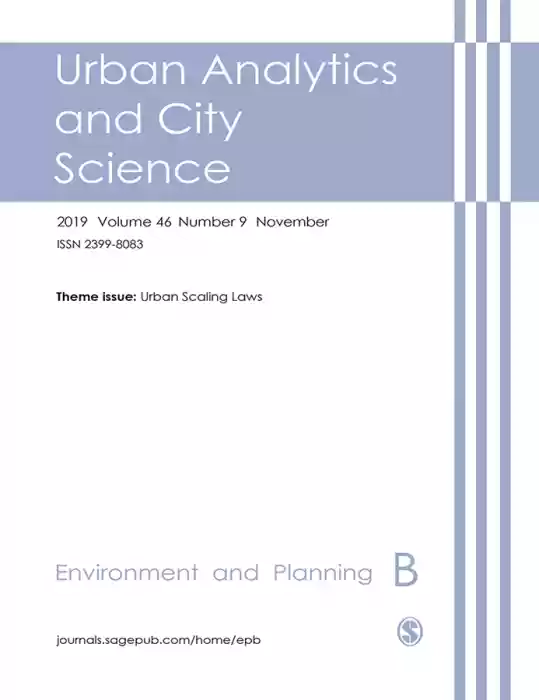 Environment and Planning B: Urban Analytics and City Science Journal Subscription