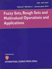 Fuzzy Sets, Rough Sets and Multivalued Operations and Applications Journal Subscription