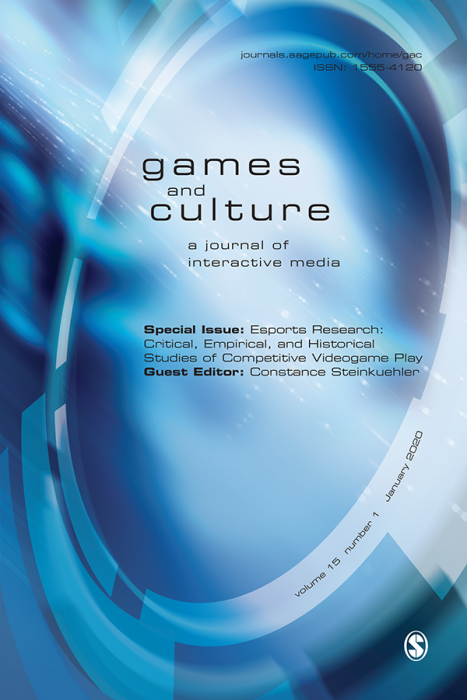 Games and Culture Journal Subscription