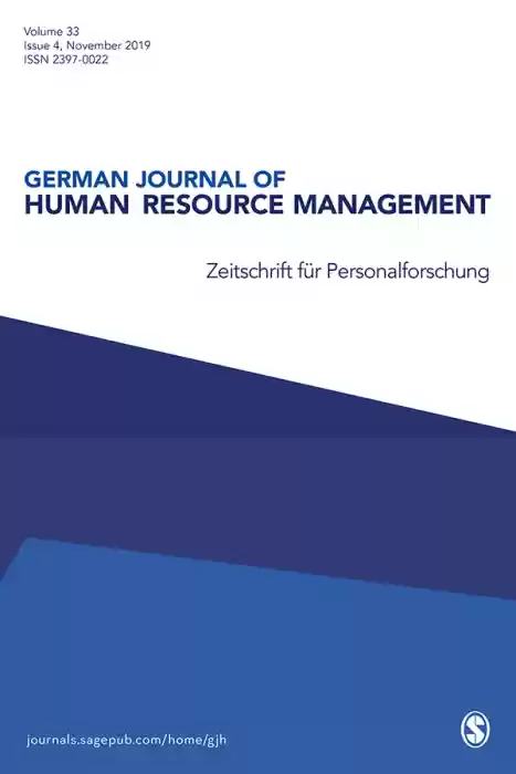 German Journal of Human Resource Management (Zeitschrift fÃ¼r Personalforschun) Journal Subscription