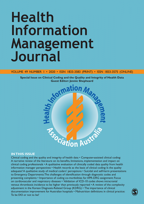 Health Information Management Journal Journal Subscription