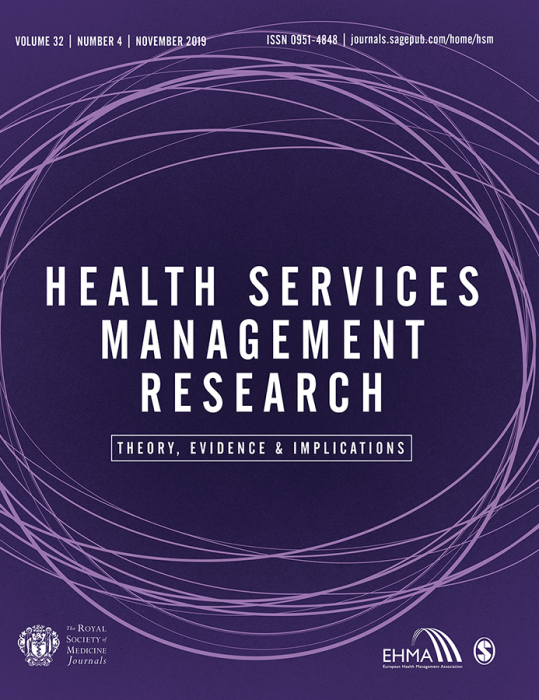 Buy Health Services Management Research Journal Subscription SAGE