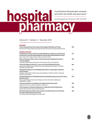 Hospital Pharmacy Journal Subscription