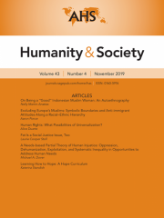 Humanity & Society Journal Subscription