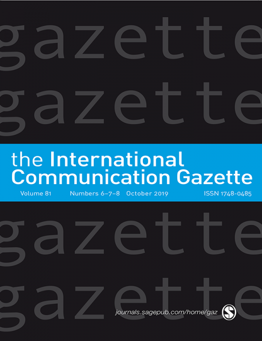 International Communication Gazette Journal Subscription