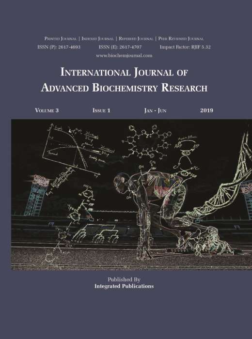 Buy International Journal of Advanced Biochemistry Research