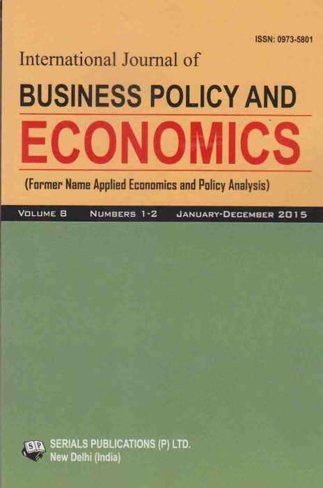 International Journal of Business Policy and Economics Journal Subscription