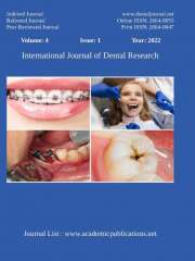 International Journal of Dental Research Journal Subscription