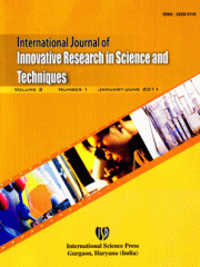 International Journal of Innovative Research in Science and Techniques Journal Subscription