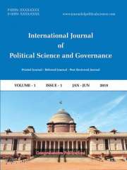 International Journal of Political Science and Governance Journal Subscription