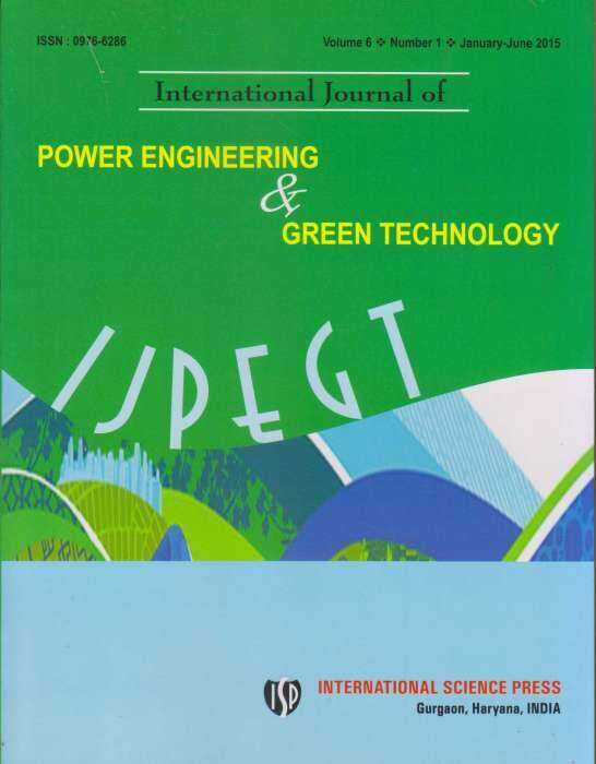 International Journal of Power Engineering and Green Technology Journal Subscription