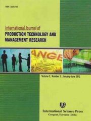 International Journal of Production Technology and Management Research Journal Subscription
