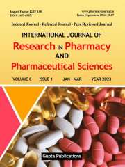 International Journal of Research in Pharmacy and Pharmaceutical Sciences Journal Subscription