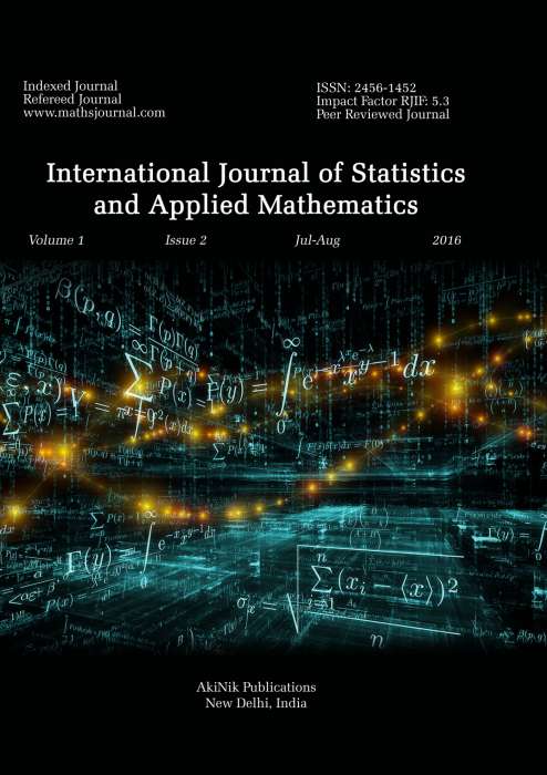 International Journal of Statistics and Applied Mathematics Journal Subscription