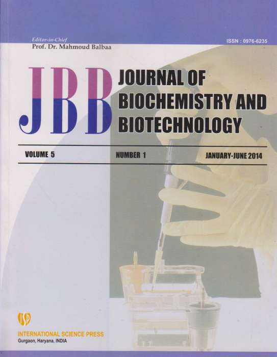 Buy Journal of Biochemistry and Biotechnology Subscription Serials