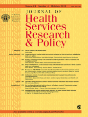 Journal of Health Services Research and Policy Journal Subscription