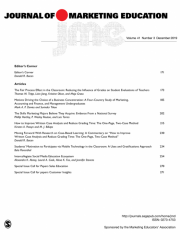 Journal of Marketing Education Journal Subscription
