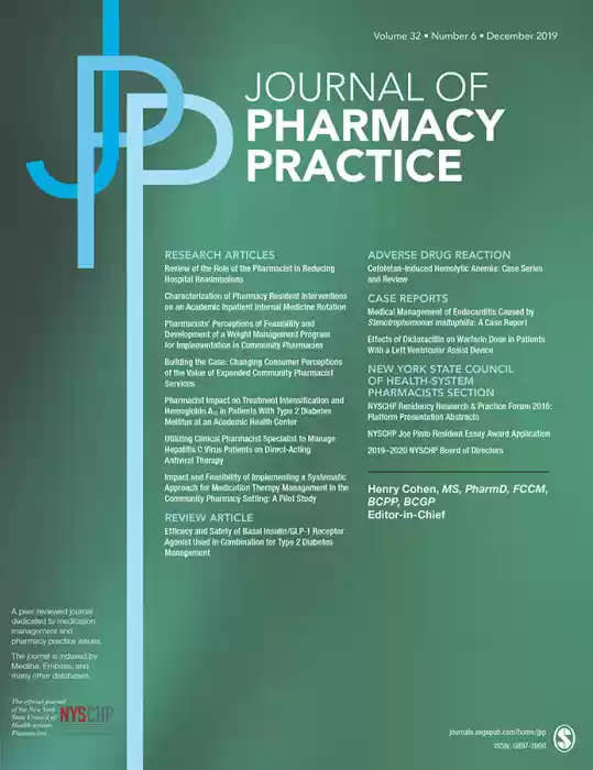 Journal of Pharmacy Practice Journal Subscription