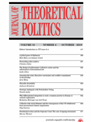 Journal of Theoretical Politics Journal Subscription