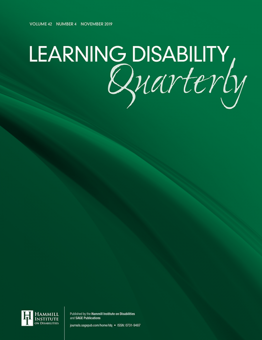 research article on learning disability