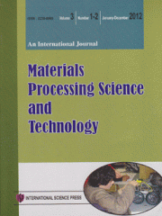 Materials Processing Science and Technology-An International Journal Journal Subscription