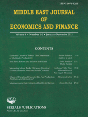 Middle East Journal of Economics and Finance Journal Subscription