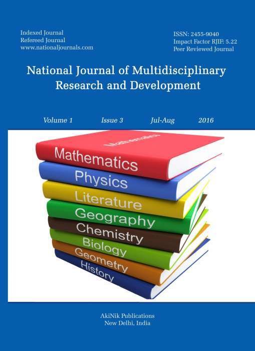 Journal international. International multidisciplinary Journal. Texas Journal of multidisciplinary studies. International Journal of Academic multidisciplinary research (. «Academicia: an International multidisciplinary research Journal» ISSN: 2249-7137.