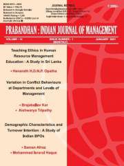 PRABANDHAN : INDIAN JOURNAL OF MANAGEMENT Journal Subscription