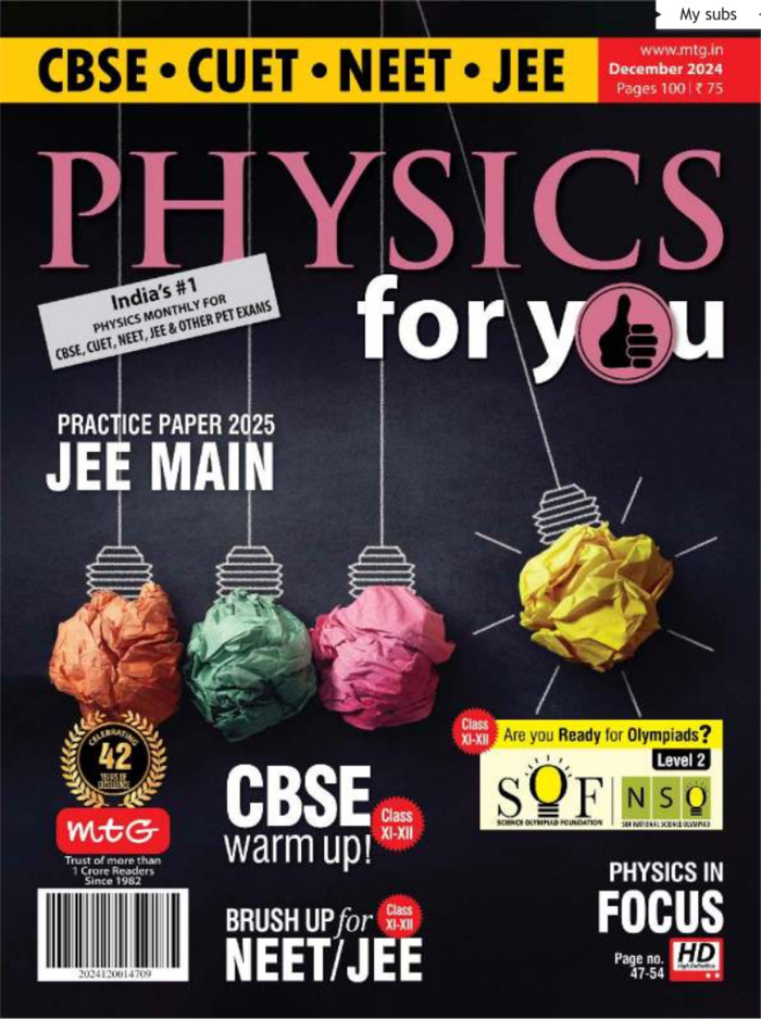 Physics For You Magazine Subscription