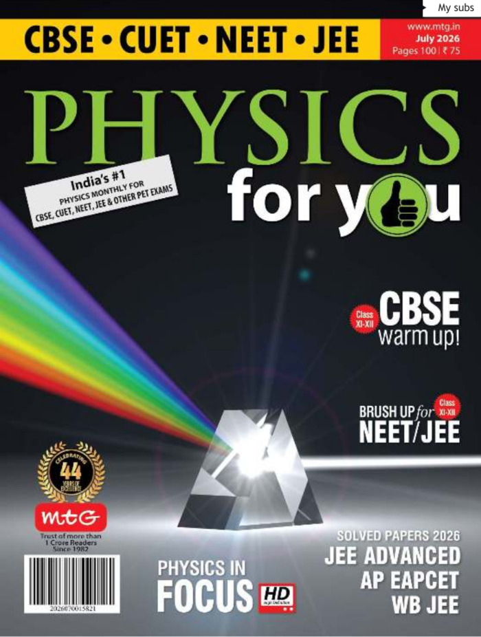 Physics For You Magazine Subscription