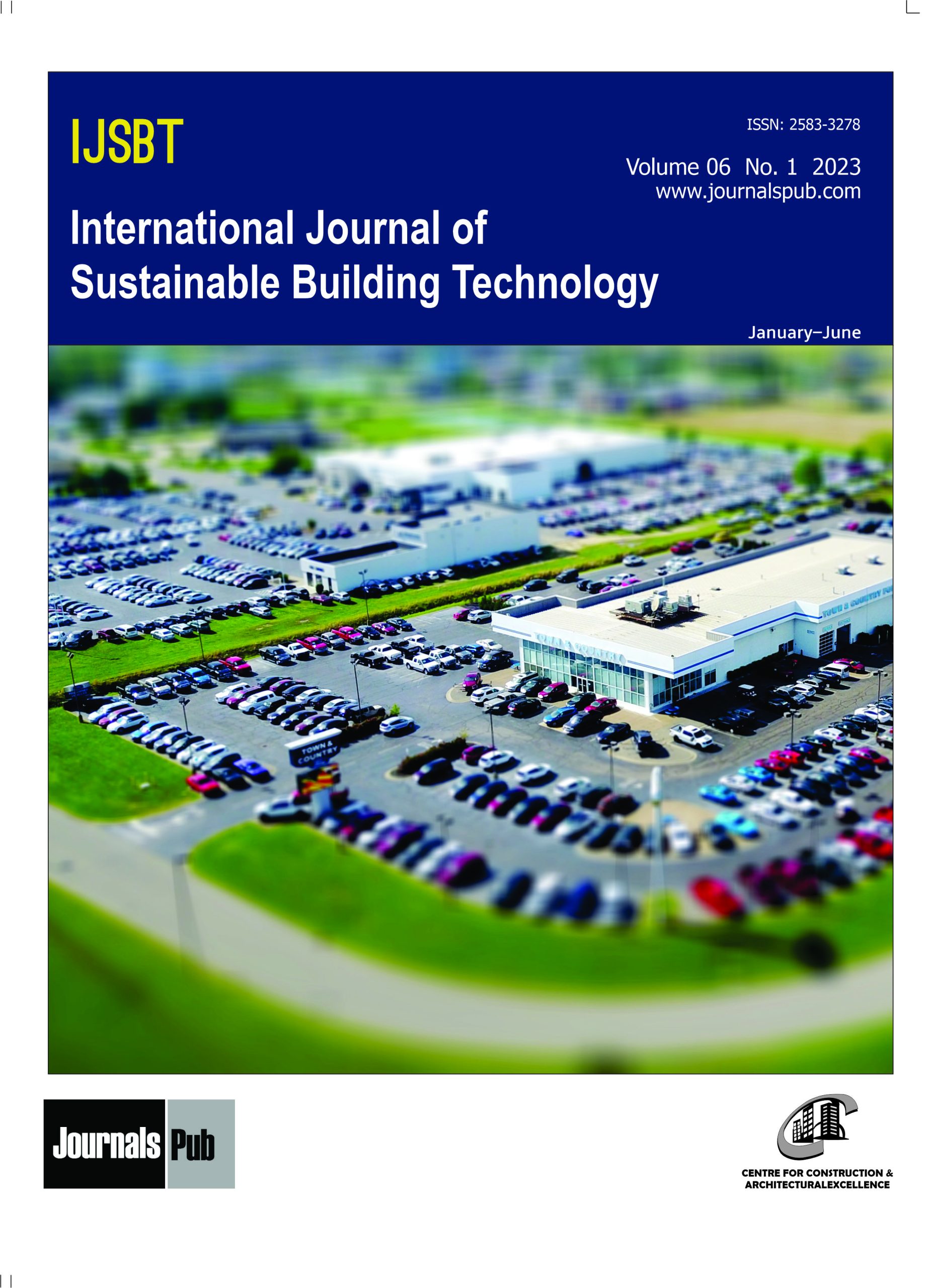 International Journal Of Sustainable Building Technology Journal Subscription 2 Cover