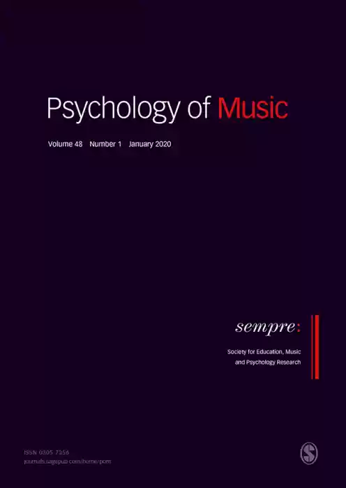Psychology of Music including Research Studies in Music Education Journal Subscription