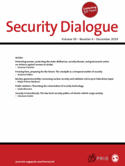 Security Dialogue Journal Subscription