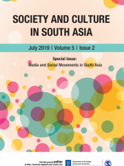 Society and Culture in South Asia Journal Subscription