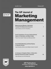 The IUP Journal of Marketing Management Journal Subscription
