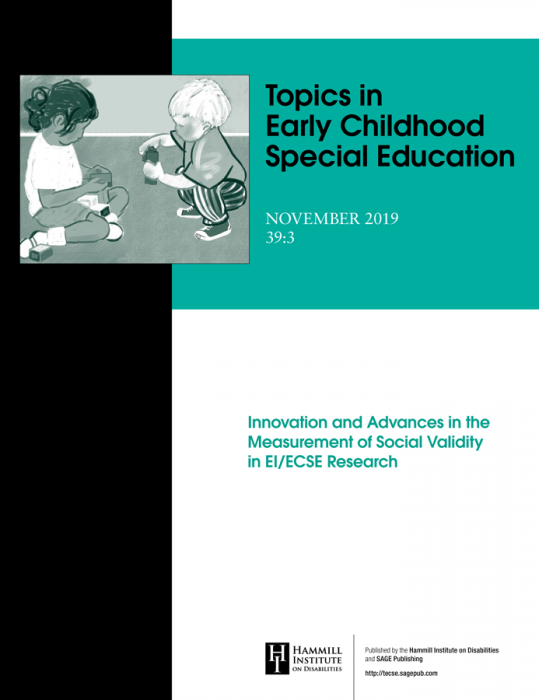 topics in early childhood special education