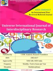 Universe International Journal of Interdisciplinary Research Journal Subscription